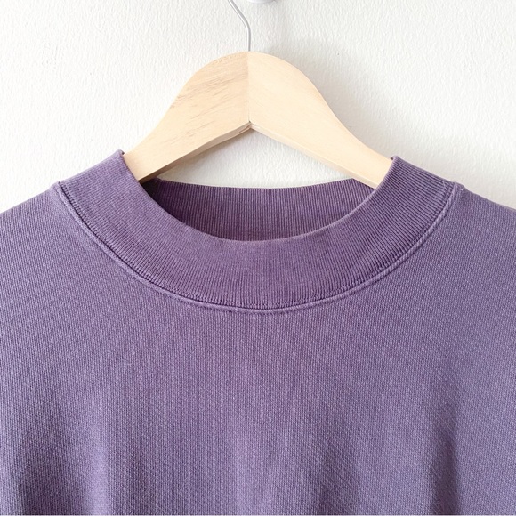 Wilfred Free Shirt Dress Long Sleeve Pockets Crew Neck Purple Size Medium - Picture 5 of 9